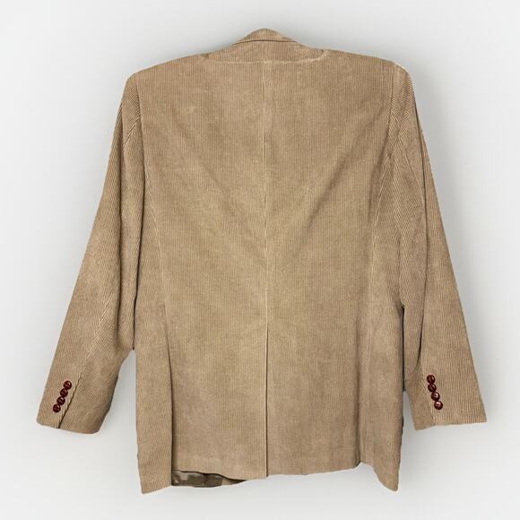 Lauren Ralph Lauren Blazer 42XL Camel Brown Tan Corduroy Suit Jacket Extra Tall - Picture 2 of 11